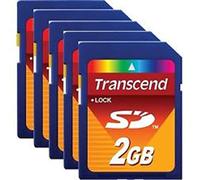 Transcend S2GSDC 2GB Memory Card (Pack of 25)
