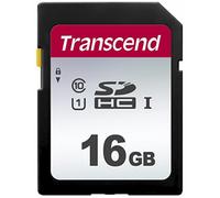 Transcend 16GB SDHC 300S Memory Card UHS- I, C10, U3, V30, 4K, Full HD, Up to 95/40 MB/s (Ideal for Digital Cameras) TS16GSDC300S