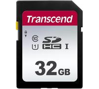 Transcend SDC300S 32GB SDHC, C10, U1 Memory Card, Speed up to 100MB/s for Digital Cameras TS32GSDC300S