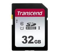 Transcend SDC300S 32GB SDHC Class 10 U1 Memory Card, Speed up to 100MB/s for Digital Cameras TS32GSDC300S