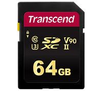 Transcend SDC700S 64GB SDXC V90 Class 10 UHS-II U3 Memory Card for 8K DSLR Cameras & Advanced Camcorders TS64GSDC700S