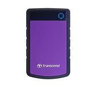 Transcend StoreJet 25H3 2TB Rugged Portable Hard Drive, Shock Resistant USB 3.1 Gen 1, Purple -TS2TSJ25H3P