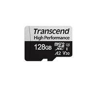 Transcend TS128GUSD330S 128GB High Performance microSDXC 330S Memory Card, Class 10, U3, V30, A2, 100/85 MB/s black / grey