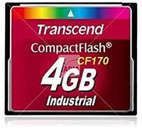 Transcend TS4GCF170 4GB CompactFlash Class 6 memory card - memory cards (CompactFlash, -25-85 °C, -40-85 °C, 0-95%, 0-95%, Class 6)
