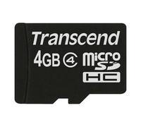 Transcend TS4GUSDC4 memory card 4 GB MicroSDHC