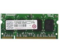 Transcend TS512MNE667S 0.5GB DDR2 667MHz Memory Module - Memory Modules (0.5 GB, 1 x 0.5 GB, DDR2, 667 MHz, 200-pin SO-DIMM)