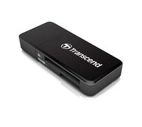 Transcend Multifunctional Card Reader ,with a SD and microSD card slot and a USB connector USB 3.1 Gen 1 ,Black- TS-RDF5K