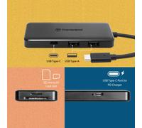 Transcend USB Type-C Hub With 2x USB A - SD and Micro SD Card Reader (HUB5C)