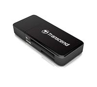 Transcend Multifunctional Card Reader ,with a SD and microSD card slot and a USB connector USB 3.1 Gen 1 ,Black- TS-RDF5K