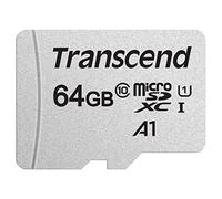 Transcend USD300S 64GB microSDHC Class 10 U1 A1 Memory Card without SD Adapter, for Nintendo Switch & Tablets TS64GUSD300S