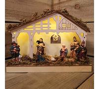 Transcon B/O WOODEN NATIVITY SCENE