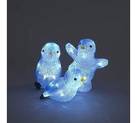 Transcontinental Group Set of 3 Acrylic Penguins Outdoor Christmas Display