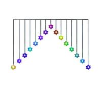 Transcontinental Group Snowflake V Curtain Light with 15 LEDs