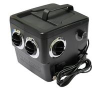 Transcool Evaporative Air Cooling Fan Black 12V/24V/240V (4 Vent Portable Home Spot Cooler)