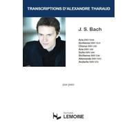 TRANSCRIPTIONS D'ALEXANDRE THARAUD --- PIANO - HUIT PIECES DE JEAN SEBASTIEN BACH