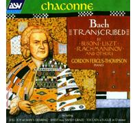 Transcriptions of Bach's Chaconne