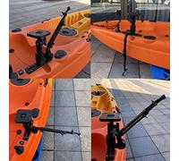 Transducer Mounting Arm, Heavy - Duty Fish Finder Mount with Nylon and Stainless Steel Construction, Ideal for Kayak Fish Finder Installation