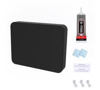 Transducer Mounting Board，Screwless Resistant Transducer Mounting Plate kit , No Screwing into Boat Hull, Freely Installed on the Boat, 4.5"*3.5" Standard Size (Black)