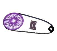 Transfer Belts Motorcycle Drive Belt For SURRON Light Bee X S Secondary Drive Rear Flat Fork Modified Belt Set Kit Secondary Drive Pulley Accessories Clutch Belt(Violet)