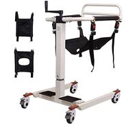 Transfer Chair Bathroom Wheelchairs Patient Lift Wheel for Home, WheelLift w/Soft Cushion, Bedside Commode Shower Toilets Seat for Elderly Disabled Seniors
