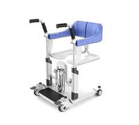 Transfer Chair Portable Patient Lift for Home Nursing Lifter W/Split Seat & Cushion Bathroom Bedside Commode W/Potty for Elderly Seniors