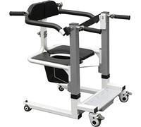 Transfer Chair Stair Lift Lift, Electric Care Remote Control Patient Assist with Split Seat and Bedpan, Shower with Backrest, Elderly Disabled Handicapped Chair