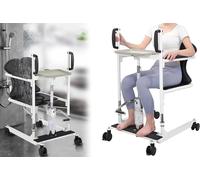 Transfer Chair Stair Lift Patient Lift, Body with Split Seat for Home Use, Handicap Patient Body Lift, Bedside Toilet Shower Not for Total Paralysis Patient