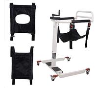Transfer Chair WheelAdjustable Electric Bed Backrest Patient Lift Portable Home Steel for Indoor Shower, Portable Full Body Lift for Elderly Disabled with Padded Seat, Booster Seat with Beds