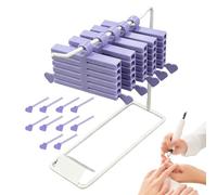 Transfer Foil Storage Box - 16 Pcs 3D Printed Portable Case with Base, Nail Tool Storage Box | Manicure Salon Home Travel Wedding Bridal Spa Party Holiday, Professional Cosmetics