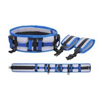 Transfer Gait Belt with Leg Loops and Padded Handles for Elderly Mobility Assist. Adjustable Standing Walking Support Sling Quick Release Buckle. Daily Nursing Care Safety Aid(L)