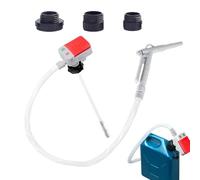 Transfer Pump,Auto Shut Off Siphon | 3.2GPM Oil Can Tank Pump with 3 Adapters and 51 Inch Hose,for Automotive Construction Farm Workshop