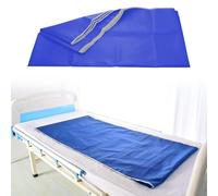Transfer Sheet for Patients: Reusable Slide Sheet 200 x 100 cm, Tubular Sliding Sheets for Patient Transfer, Transfer Sheets for Car Transfers, Blue