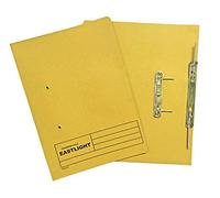 Valuex ValueX Transfer Spring File Manilla Foolscap 285gsm Yellow (Pack 25)