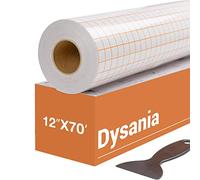 Transfer Tape for Vinyl - 12” x 70 FT w/Orange Alignment Grid for Adhesive Vinyl - Medium Tack Vinyl Transfer Tape for Silhouette Cameo, Cricut for Decals,Signs, Windows and Stickers