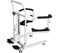 Transfer Wheelchair Adjustable Electric Bed Backrest Electric Lift, Patient Lift with 180 Split Seat, Multifunctional Bath Chair for Invalid Elderly, Shifter for The Elderly in Bed