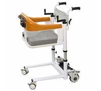 Transfer Wheelchair Adjustable Electric Bed Backrest Lift Machine, Elderly Split Chair Bathroom Shower Chairs with Split Seat and Bedpan for Disabled Elderly