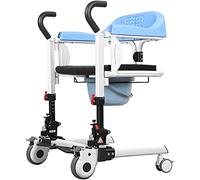 Transfer Wheelchair Adjustable Electric Bed Backrest Patient Lift Portable Home for Home, Multifunction Chair Bathroom Home Portable with Removable Cushion and Potty, Portable TOI