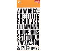 Transferable Letters and Numbers, Black, Super Letters, 24 mm, Black