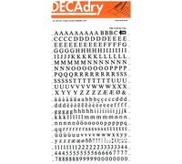 Transferable Letters and Numbers, Black, Super Letters and Numbers, 6 mm, Black