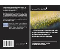 Transferencia de calor del vapor de condensación en un tubo horizontal envuelto en alambre