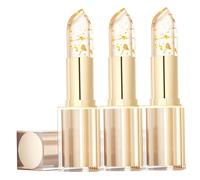 Transferproof Color Changing Lipstick, 3Pcs Clear Lipstick that Changes Color, Glossy Shine Transferproof Moisturizing Changing Lip Stick for Women, Long Lasting 24 Hours