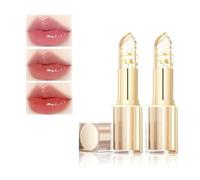 Transferproof Color-Changing Lipstick, Gold Crystal Color Changing Lipsticks, Color Alchemy, pH Activated Tint Balm, Waterproof Long-lasting Moisturizing Glossy for All Skin (2)