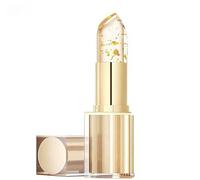 Transferproof Color Changing Lipstick,Gold Crystal Lipstick Changing,Clear Lip stick That Changes Color,Long Lasting 24 Hours Moisturizing Glossy Shine Lip Gloss for Women (1pcs)