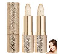 Transferproof Color-Changing Lipstick, Long-Lasting Moisturizing Lip Color, Clear Lip Stick That Changes Color, Deep Nourishment Balm for Women, 3g (2PCS)