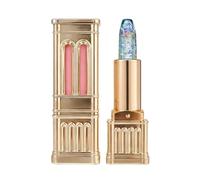 Transferproof Colour Changing Lipstick, Colour Changing Lip Balm With Gold Foil, Long Lasting Moisturizing Lip Gloss Set, Nutritious Crystal Makeup Set, Gift for Women And Girl (Blue Fairy)