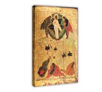 Transfiguration of Jesus Andrei Rublev Poster Bedroom Canvas Decor Print Wall Art Office Room Aesthetic Decor Gift Frame 12x18inch(30x45cm)