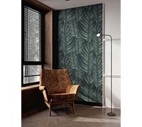 Transform Peel & Stick Tropical Leaves Black & Green Self-Adhesive Wallpaper