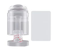 Transform-size Pattern Clear Detachable Stamper With Scraper Rotatable Art Stamping Tools Manicuring Kits