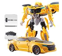 Transform Toys, Boys' Movie Version of Car Dolls Hero Pillar Robots Truck Models King Kong Warrior Series Children's Christmas and Birthday Gifts-Yellow