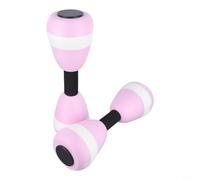 Transform Your Aquatic with 2x EVA Foam Dumbbells Great For Swimming Practice (for PINK)